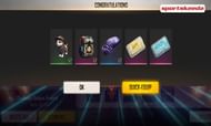 FFWC Backpack, Kitty pet, Bolt parachute, Double Gold Card, Double EXP Card
